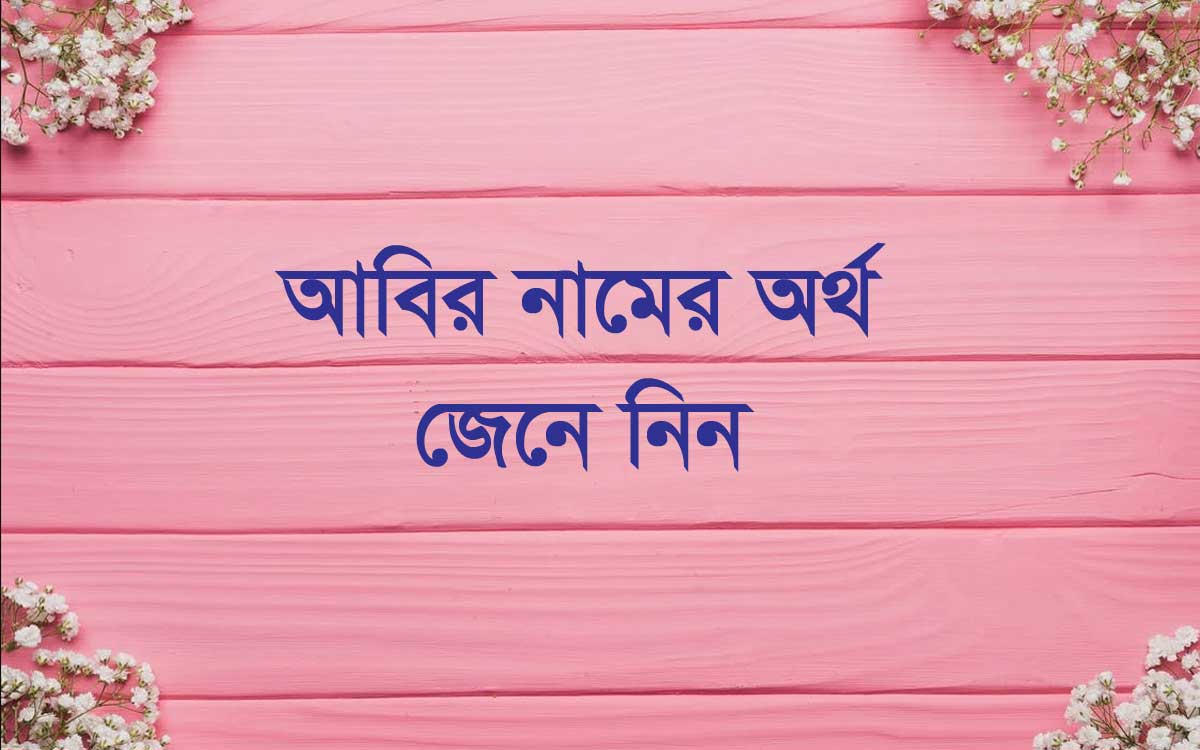 আবির নামের অর্থ কি