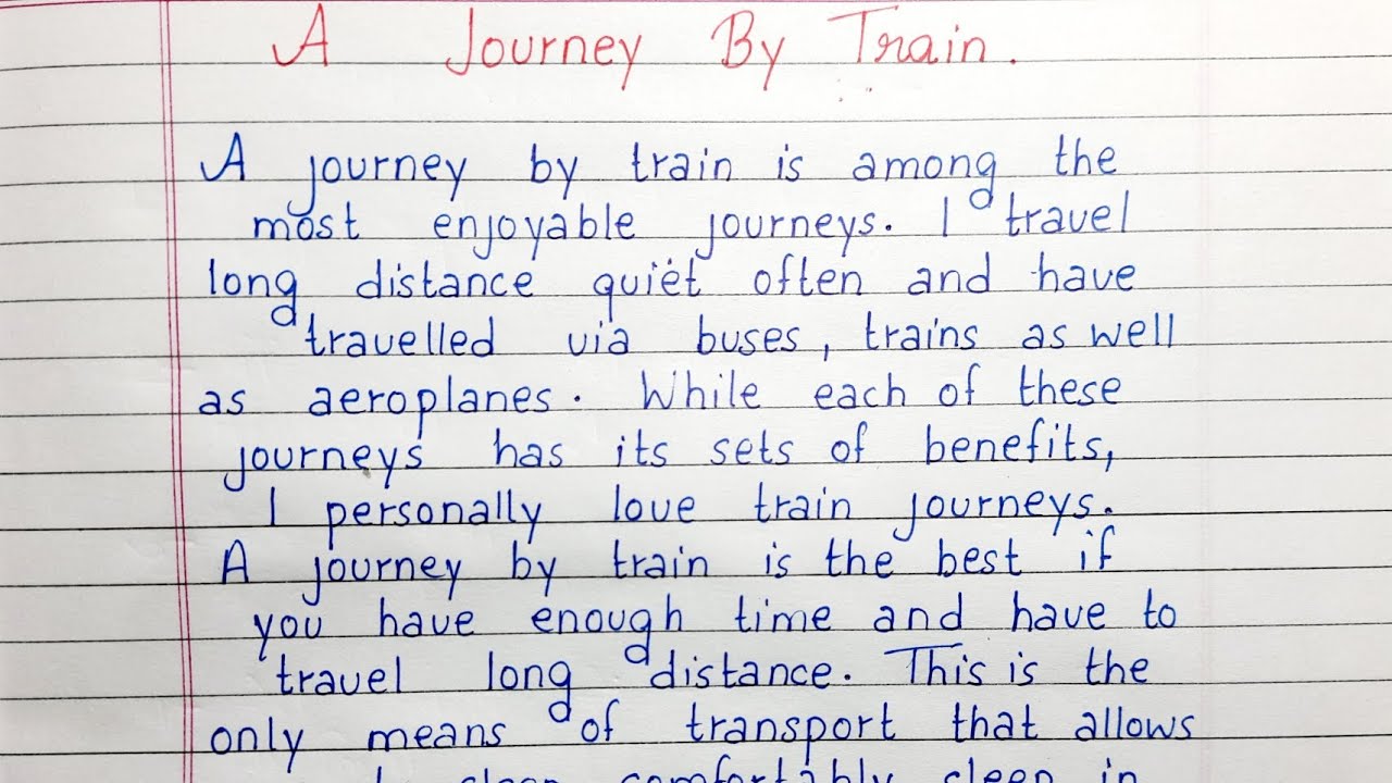 A Journey by Train Composition
