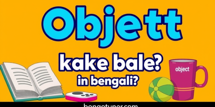 Object কাকে বলে? সহজ ভাষায় উদাহরণ সহ! Object কাকে বলে? সহজ ভাষায় উদাহরণ সহ!