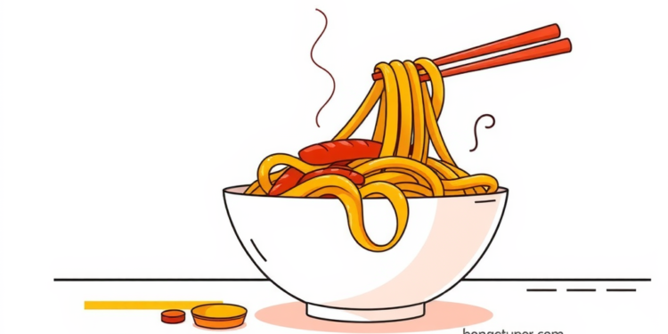 মজাদার চাওমিন রেসিপি : সহজে তৈরি করুন! মজাদার চাওমিন রেসিপি : সহজে তৈরি করুন!